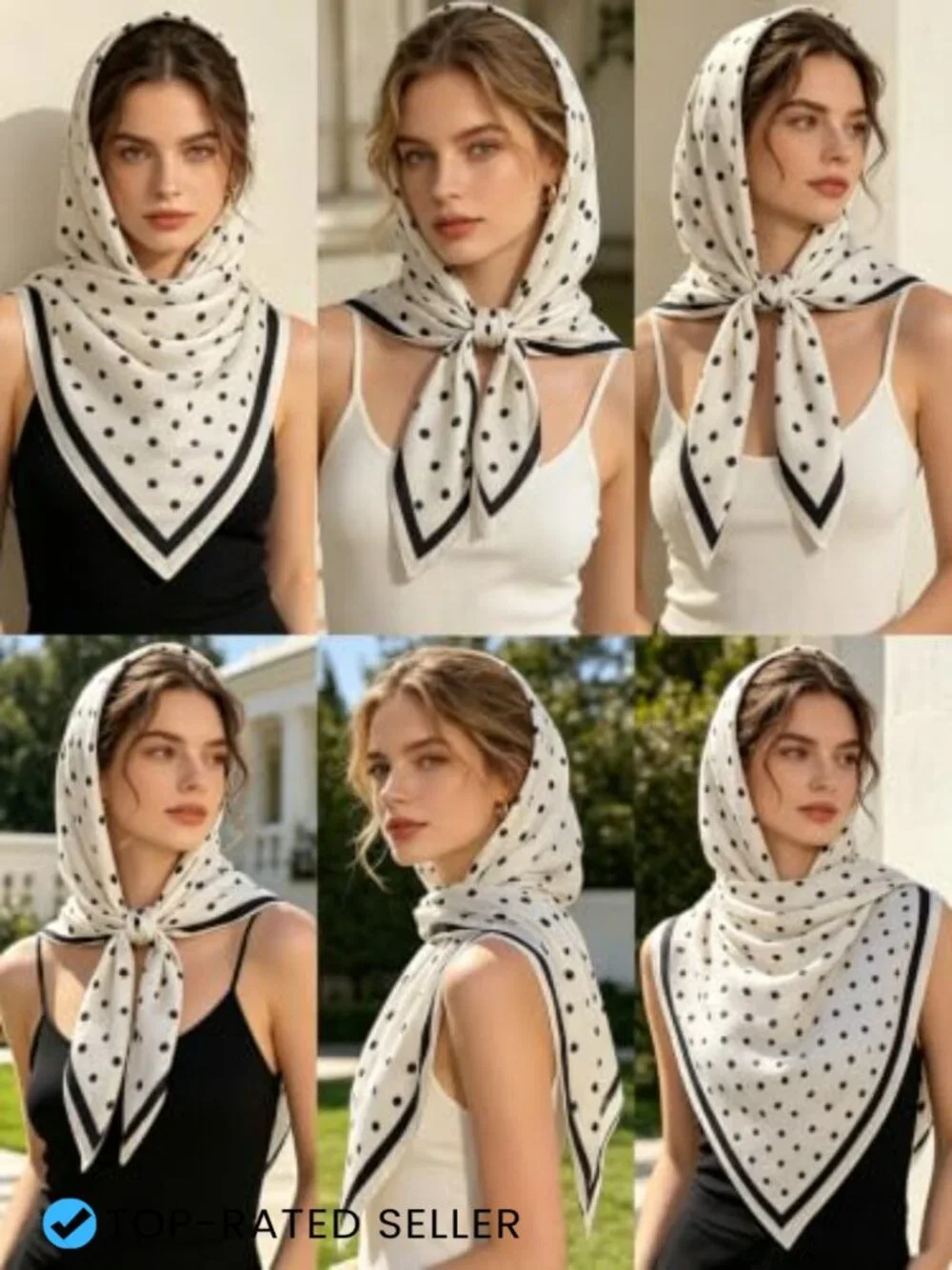 XL Extra Large Square Scarf Silk Feeling Fashion Wrap Head Scarf Shawl